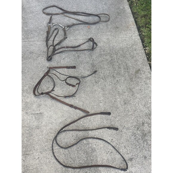 Brown Horse  Leather Driving Harness - Picture 2 of 8